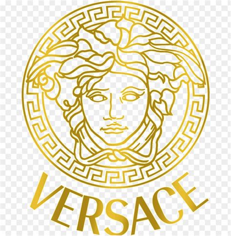 versace logo dorado|versace logo transparent.